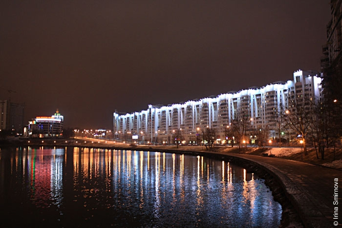 Вечерняя подсветка в Минске